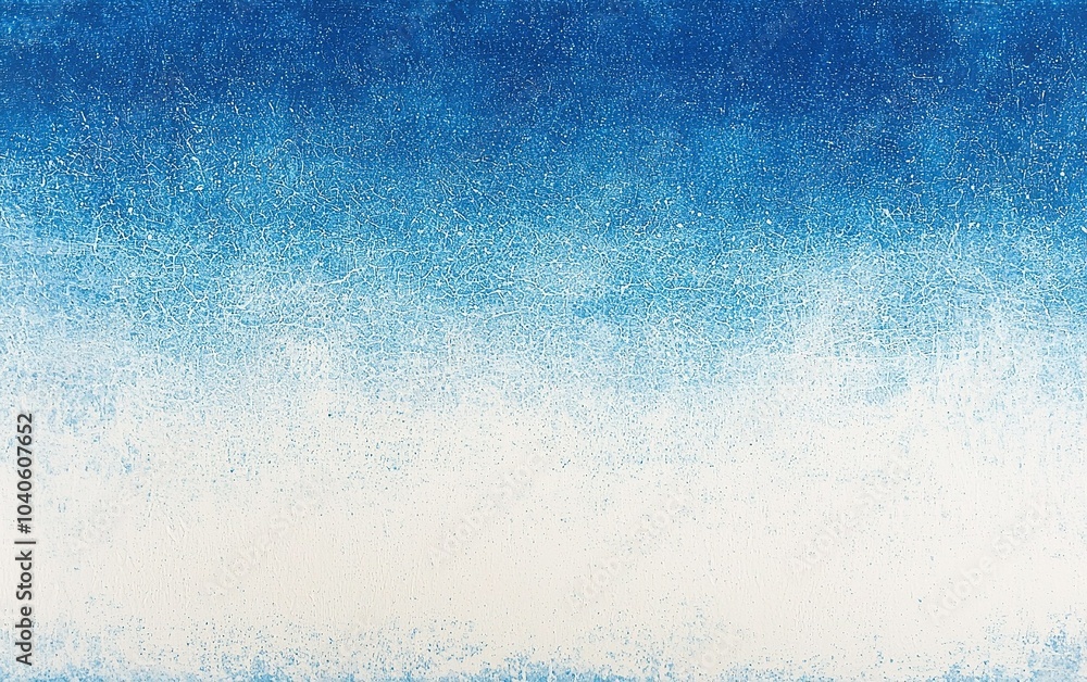 Poster abstract gradient design featuring various shades of blue transitioning to white in a smooth, calmin