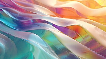 Transparent undulating wavy background. Dynamic abstract shape. Wavy background made of liquid material.