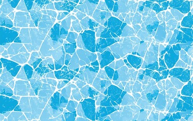 Vibrant blue water texture resembling rippling waves in a sunny outdoor setting showing intricate patterns and reflections