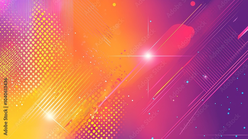 Poster bright abstract background featuring vibrant colors and dynamic shapes, creating an energetic atmosp