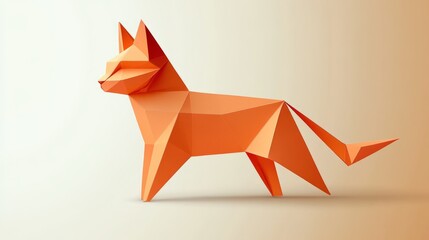 Origami Cat Design