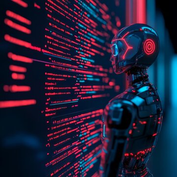 AI-assisted programming, holographic code editor, futuristic virtual interface