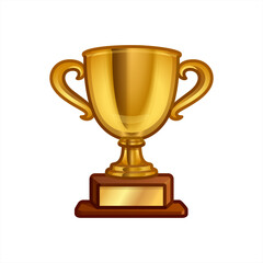 Winner's trophy icon. Trophy Cup Vector Flat Icon on white background, vector 10 eps.
