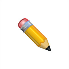 Pencil icon in flat style. Office supplies vector illustration on isolated background. Writing sign business concept. Vector 10 eps.