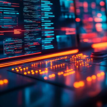 Interactive algorithm editor, augmented reality screens, digital code environment