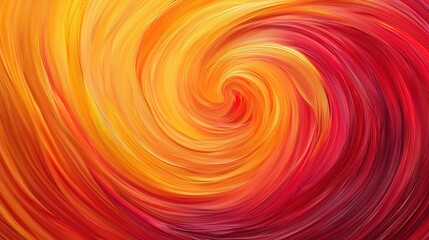 Obraz premium A vibrant, swirling pattern of warm colors—yellow, orange, and red—creates a dynamic and energetic visual effect.