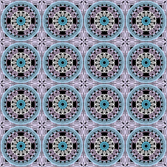 Pattern with crochet granny square with flowers wallpaper handmade decorative art design print	