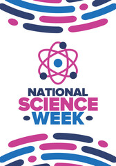 National Science Week. Celebrating science, technology, engineering and maths. DIY. Medical and healthcare. Vector illustration