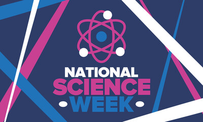 National Science Week. Celebrating science, technology, engineering and maths. DIY. Medical and healthcare. Vector illustration