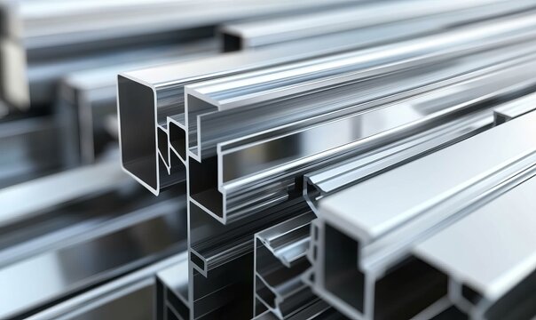 Cross sections of extruded aluminum or aluminum channels for use in manufacturing and fabrication