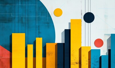 Create a manual graphic that displays numerical data using bar charts