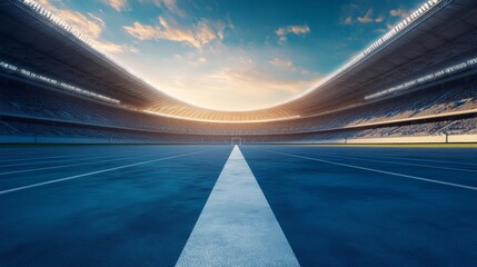 Futuristic and modern concept design for an olympic sports stadium banner background image