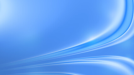 Abstract bright and vibrant flowing liquid wavy curved glowing shapes on light blue background. High resolution full frame blurry, dynamic and futuristic background with copy space.