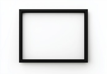 black frame on white background