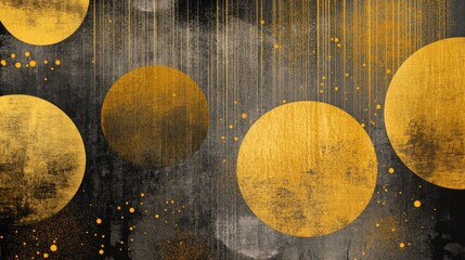 Festive abstract design featuring bright glittering elements and blurred circular patterns ideal for celebrations such as parties holidays and special occasions Elegant golden texture with intrica