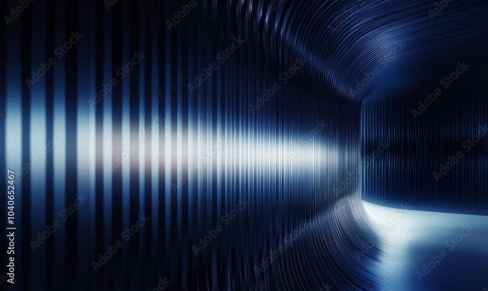 Poster smooth wall with a gradient representing sound waves, ideal for music or audio-related content