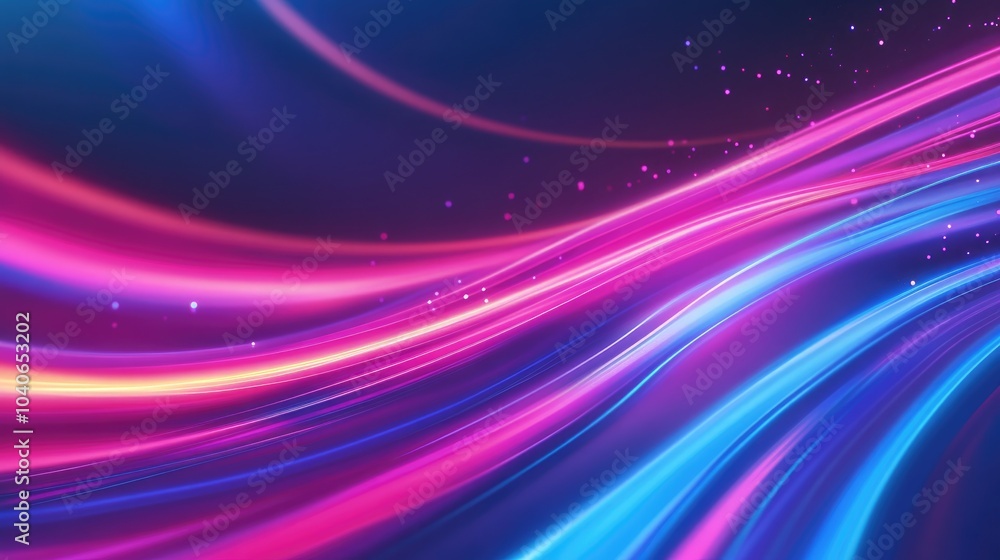 Aufkleber neon high speed discrete 3d data fiber modem digital technology speed data background neon light mot