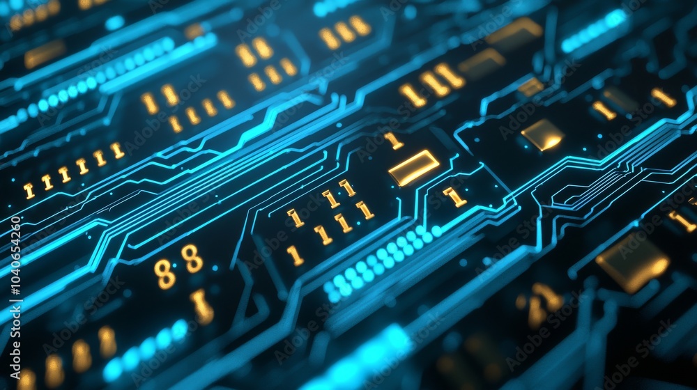 Aufkleber background with a matrix style. 4k rendering. a big data visualization. a flow of data. information 
