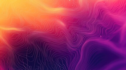 Abstract line art illustration featuring a blurred gradient background with a central design focus