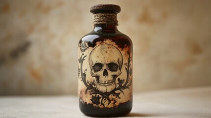 Adorable vintage style poison bottle