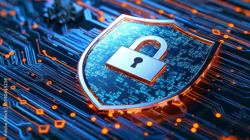 Poster security of electronic data and network, protection of financial and business transactions against c