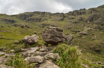 Rocks, mountains, peaks and all things natural in a state park near the city of Ouro Preto in the state of Minas Gerais, Brazil