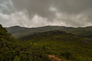 Rocks, mountains, peaks and all things natural in a state park near the city of Ouro Preto in the state of Minas Gerais, Brazil