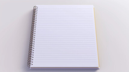 Simple transparent PNG notepad on an isolated background. with no background, ultra detailed 