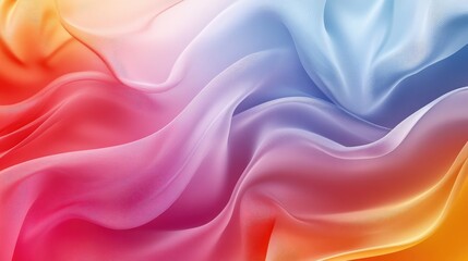Fototapeta premium Colorful gradient abstract background with flowing waves design perfect for HD wallpaper and artistic projects