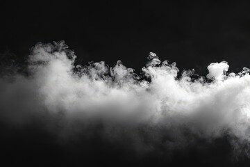 Fototapeta premium White Smoke in Dark Atmosphere