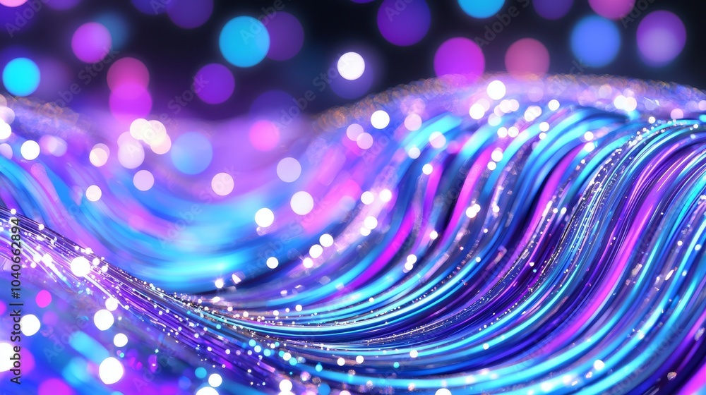 Poster abstract music background. dna molecule background. network with dots and lines. big data visualizat