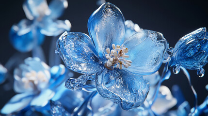 "Twisting Beauty: Hyper-Realistic Glass Flowers"

