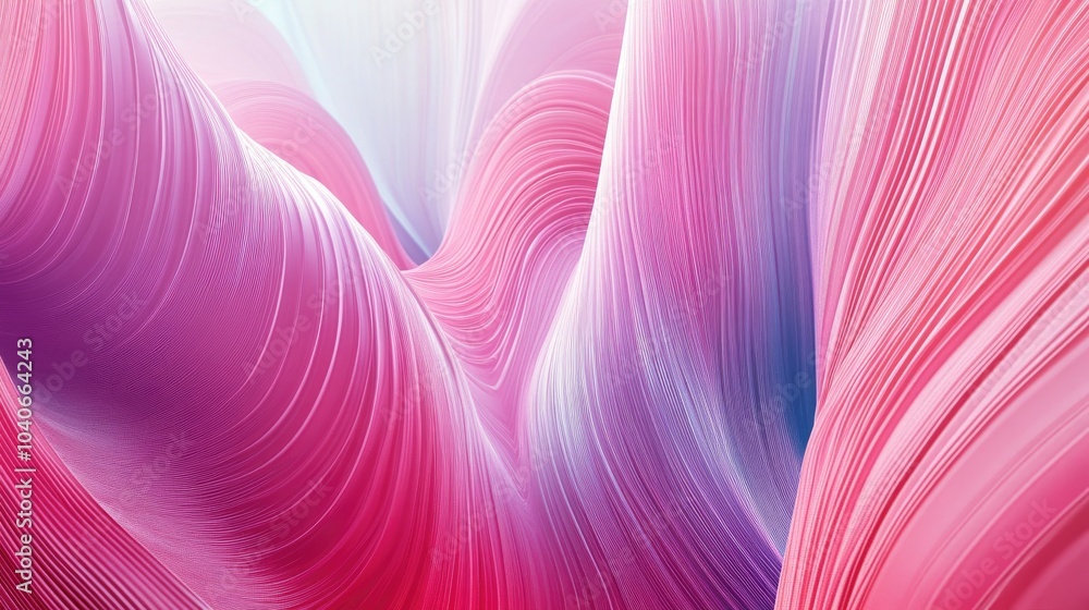 Poster abstract wallpaper featuring dynamic striped lines with a 3d render effect