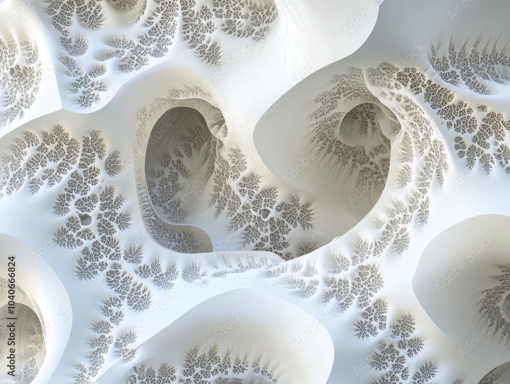 Aufkleber fantasy 3d design featuring an abstract fractal pattern