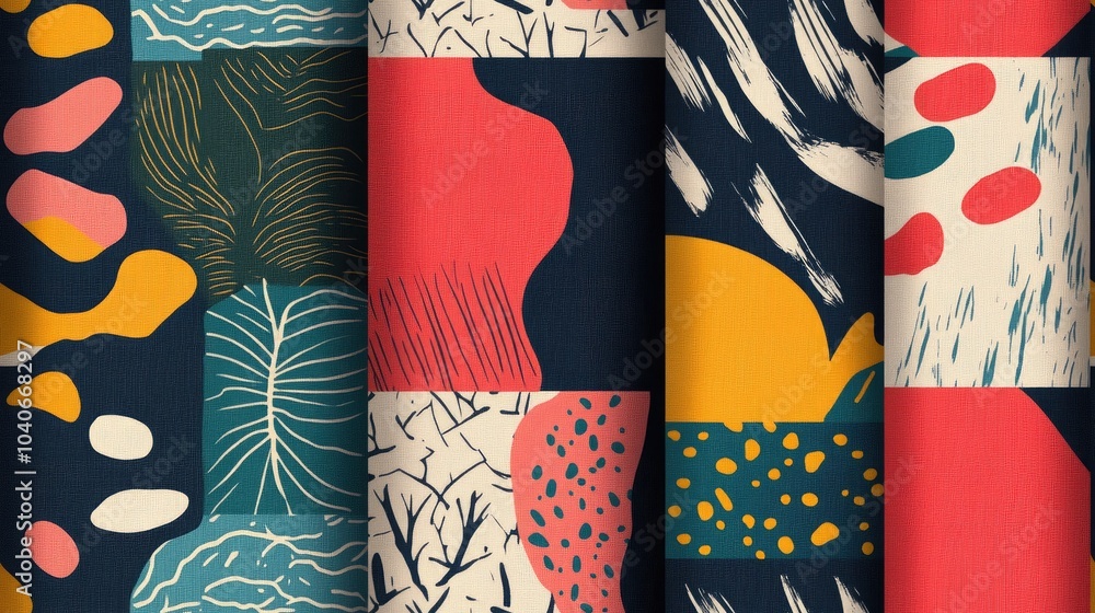 Poster modern patterns for backgrounds and textures