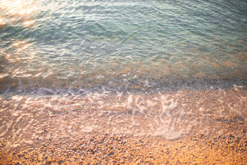 waves on the beach