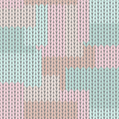 Fototapeta premium Knitted background pattern wallpaper knitting decorative print handmade textile knitting handiwork