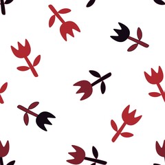 Abstract floral seamless retro flower pattern for fabrics and linens