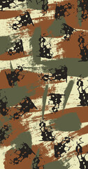 Unique Own Made Military Camouflage Abstract art, suitable for Army Troops in Forest and Deserts Terrain. potrait background