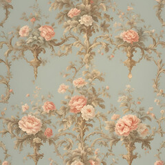 Papel de parede floral.