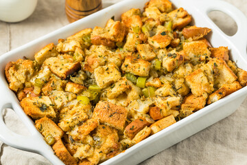 Homemade Thanksgiving Turkey Stuffing Dressing