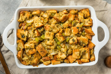 Homemade Thanksgiving Turkey Stuffing Dressing