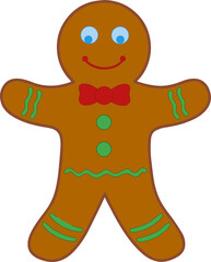 gingerbread man illustration