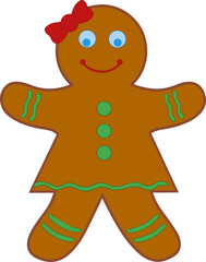 gingerbread woman illustration