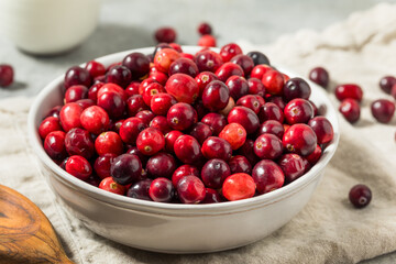 Organic Raw Red Cranberries