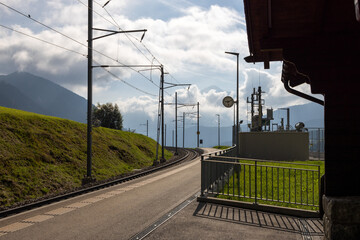 train station in the countryside