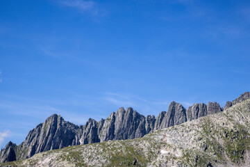 mountain landscape with clouds