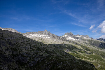 landscape in the swiss mountains