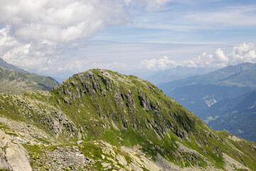 landscape in the swiss mountains