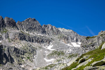 landscape in the swiss mountains